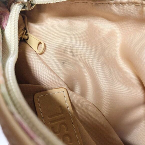 Fossil Signature Canvas and Leather Pastel Crossbody Bag - Picture 7 of 10